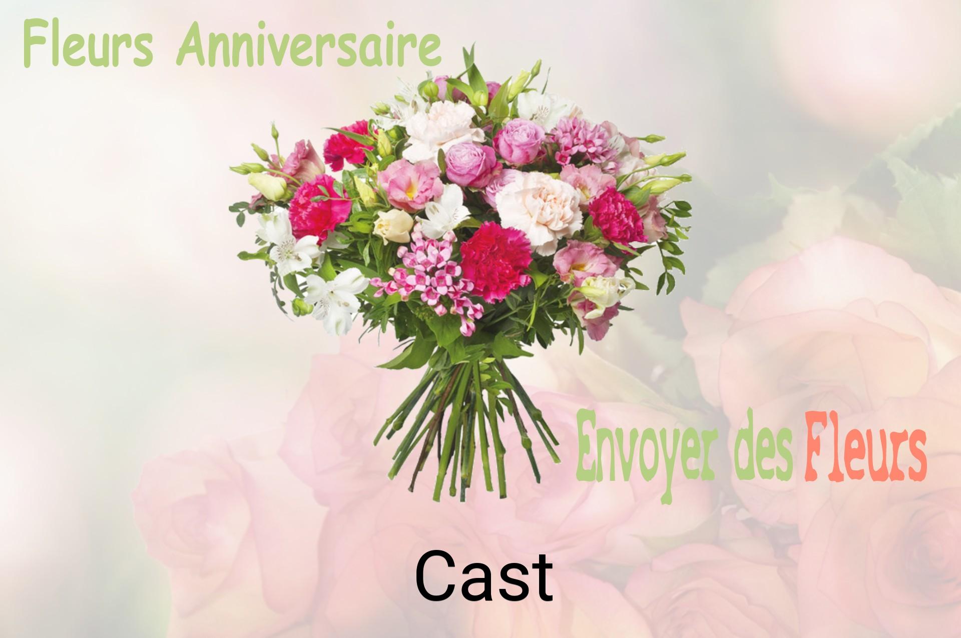 Bouquet de fleurs d’anniversaire livré à Cast